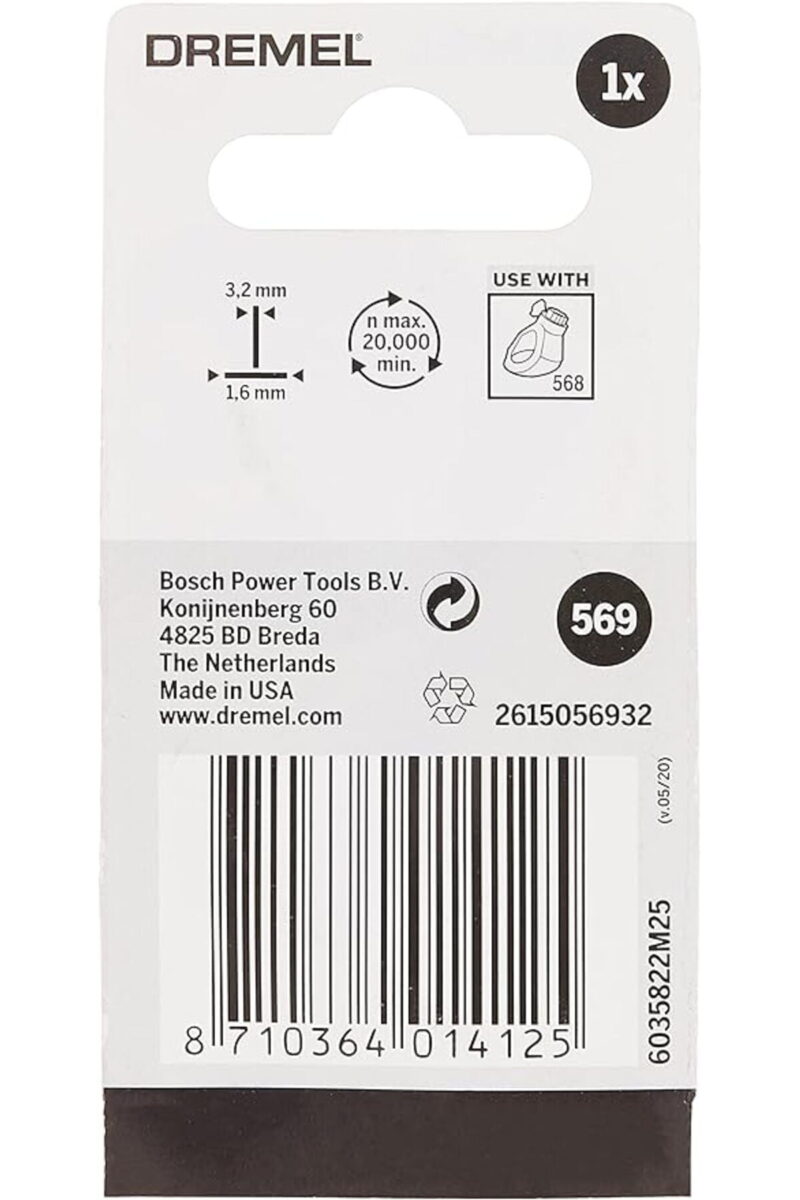 Dremel 569 İnce Sıva Kazıma Ucu, 1,6 mm