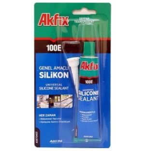 Akfix 100E Genel Amaçlı 50 ml Şeffaf Silikon