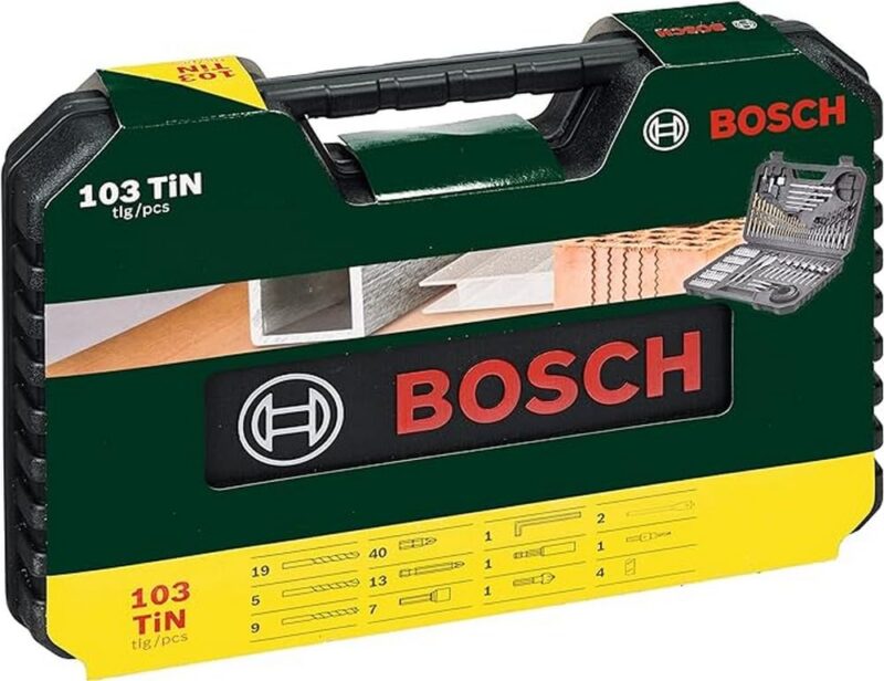 Bosch Professional Accessories 2607017367 Matkap Seti Dahil V-Line Titanium 103-Parça