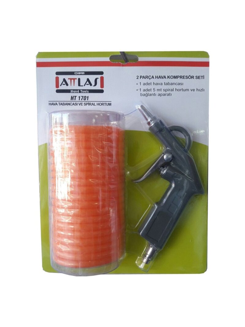 Attlas HT 1701 Hava Tabancası ve Spiral Hortum