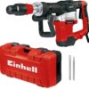 Einhell Kırıcı TE-DH 32 (1.500 W, 32 J Tek Darbe Gücü, SDS-max, Titreşim Azaltıcı Sap + Softgrip, Sivri/Düz Keski + E-Box Dahil)