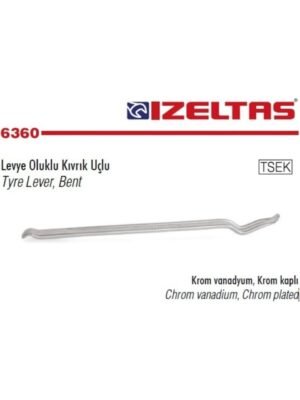 İzeltaş Levye Oluklu Kıvrık Uçlu 600Mm