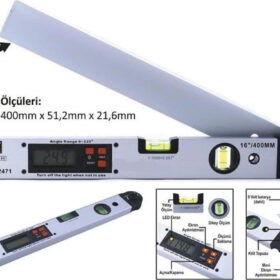 Bts 12471 2 Sulu Dijital Açı Ölçerli Su Terazisi 16"/400 mm