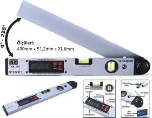 Bts 12471 2 Sulu Dijital Açı Ölçerli Su Terazisi 16