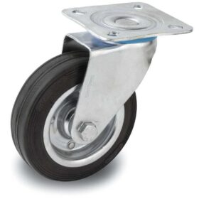 Kauçuk Döner Tekerlek - 200 mm Çap