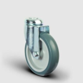 Oynak Delikli Termoplastik Kauçuk Tekerlek Çap:125 Hafif Sanayi Tekerleği