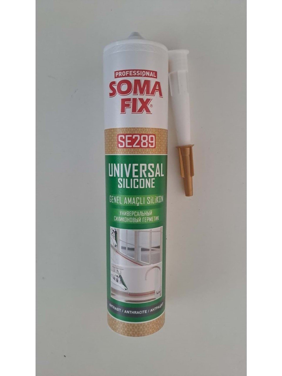 Somafıx SE289 Genel Amaçlı Silikon 280 gr - Antrasit Gri