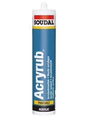 Soudal Acryrub Silikonize Mastik 500 gr - BEYAZ